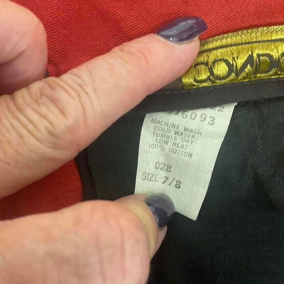 Brand New Vintage 80s 90s Condor Women's 7/8 Red Paperbag Ankle Pants - Picture 11 of 11